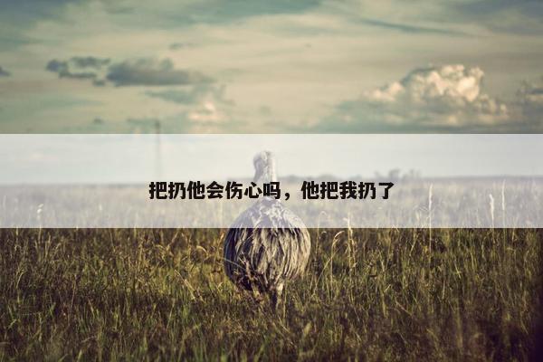 把扔他会伤心吗，他把我扔了