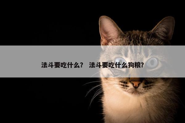 法斗要吃什么？ 法斗要吃什么狗粮？
