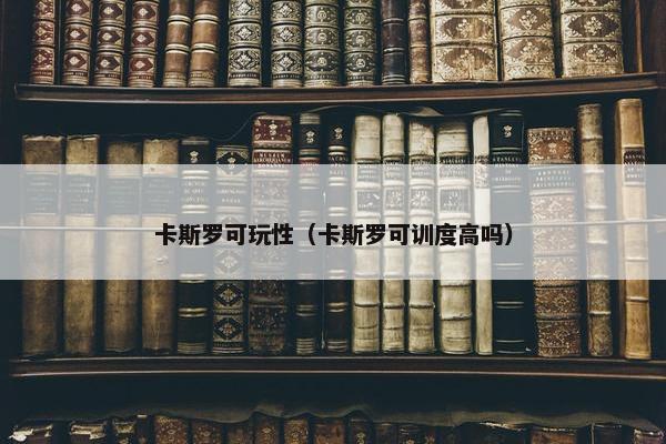 卡斯罗可玩性（卡斯罗可训度高吗）