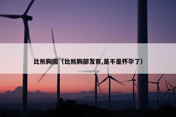 比熊胸围（比熊胸部发育,是不是怀孕了）
