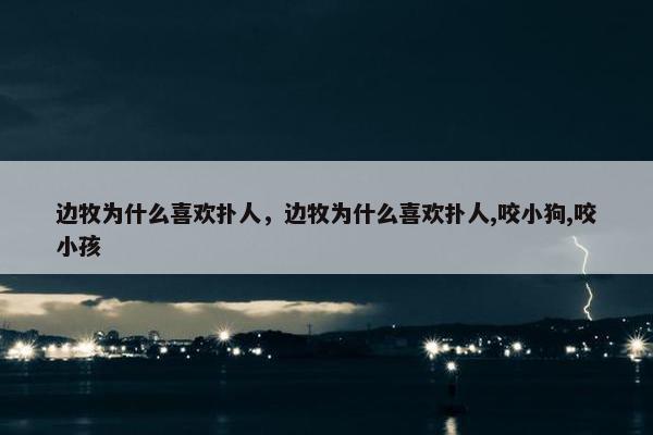 边牧为什么喜欢扑人，边牧为什么喜欢扑人,咬小狗,咬小孩