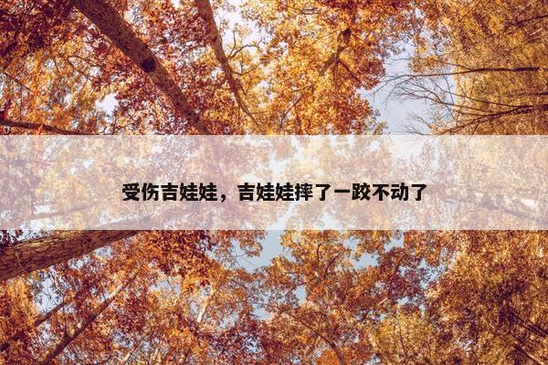 受伤吉娃娃，吉娃娃摔了一跤不动了