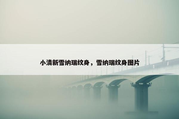 小清新雪纳瑞纹身，雪纳瑞纹身图片