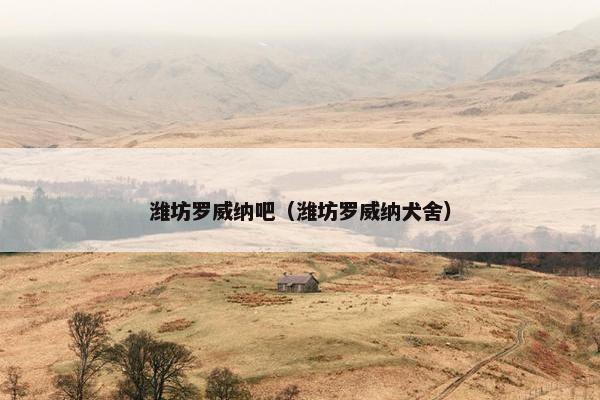 潍坊罗威纳吧（潍坊罗威纳犬舍）