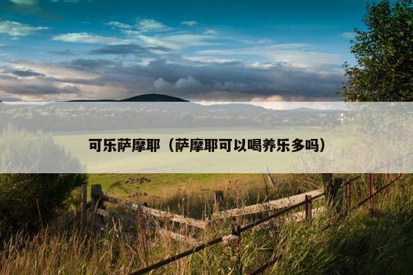 可乐萨摩耶（萨摩耶可以喝养乐多吗）