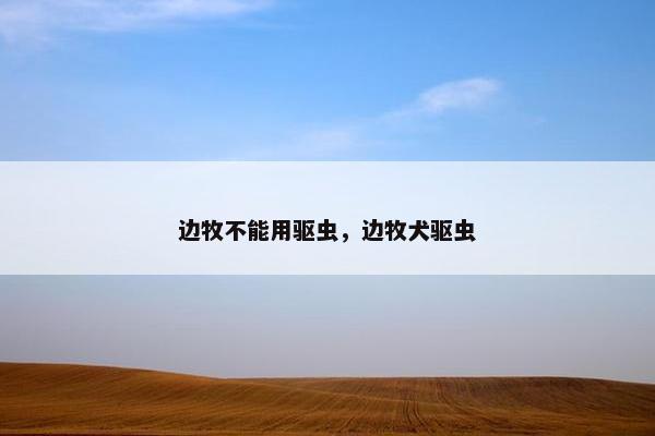 驱虫