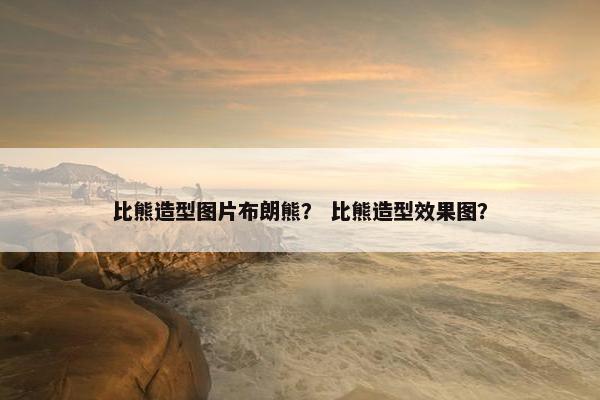 比熊造型图片布朗熊？ 比熊造型效果图？