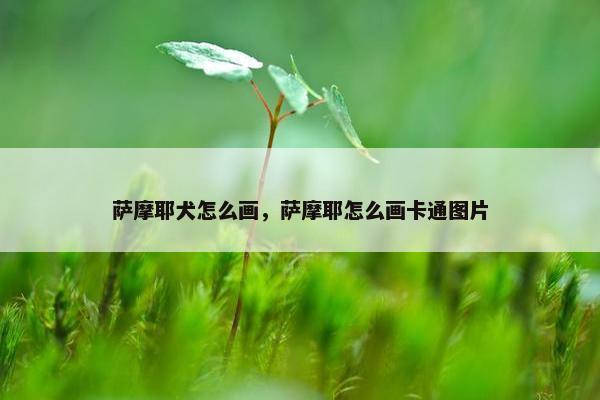 萨摩耶犬怎么画，萨摩耶怎么画卡通图片