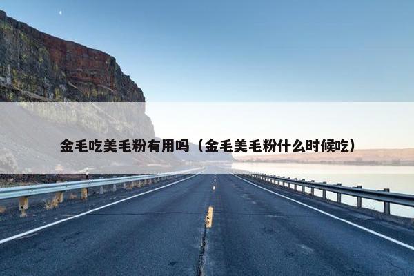 金毛吃美毛粉有用吗（金毛美毛粉什么时候吃）