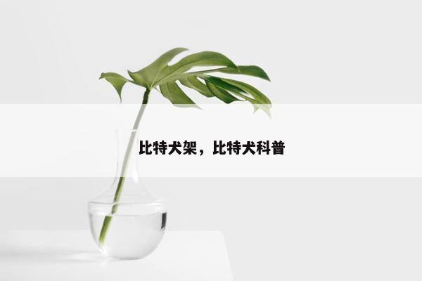 比特犬架，比特犬科普