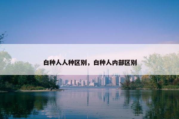 白种人人种区别，白种人内部区别