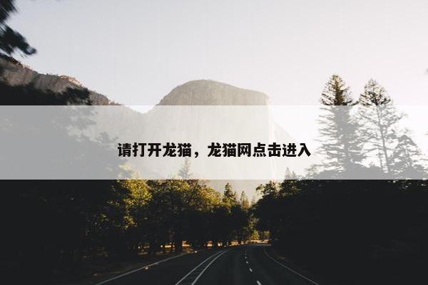 请打开龙猫，龙猫网点击进入