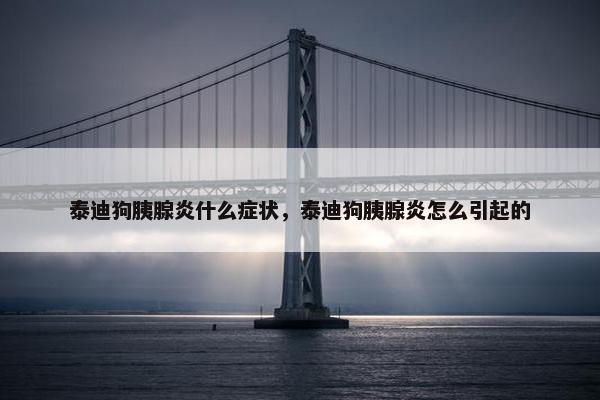 泰迪狗胰腺炎什么症状，泰迪狗胰腺炎怎么引起的