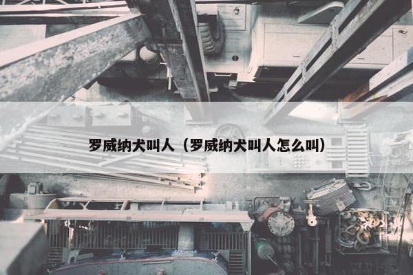罗威纳犬叫人（罗威纳犬叫人怎么叫）