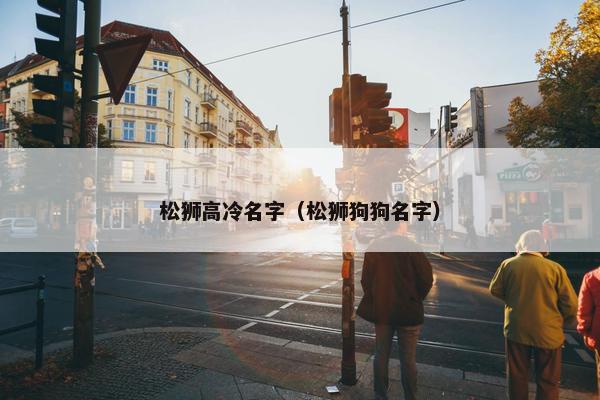 松狮高冷名字（松狮狗狗名字）