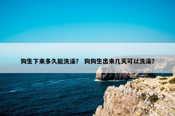 狗生下来多久能洗澡？ 狗狗生出来几天可以洗澡？
