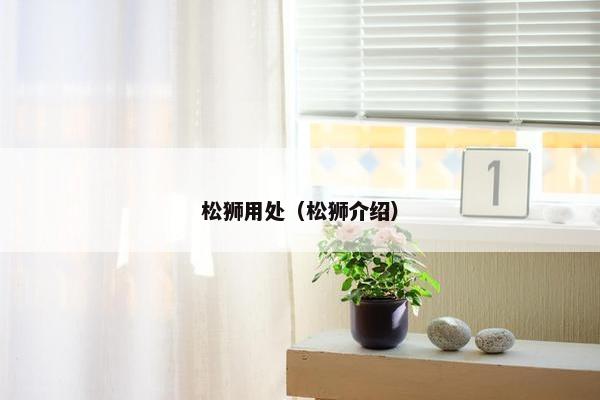 松狮用处（松狮介绍）