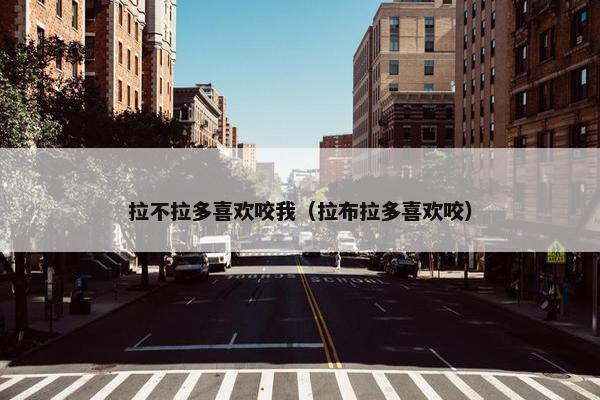拉不拉多喜欢咬我（拉布拉多喜欢咬）