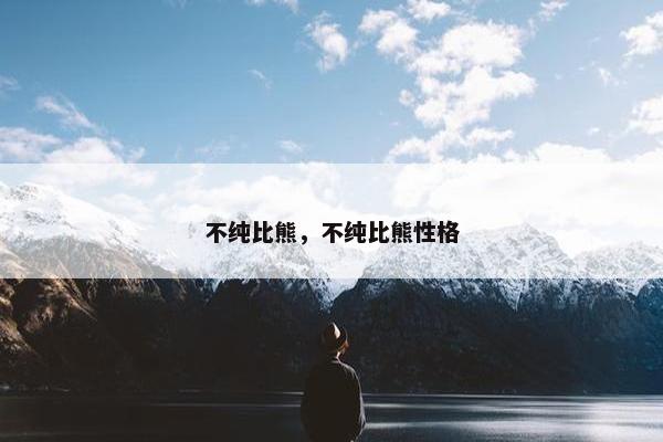 不纯比熊，不纯比熊性格