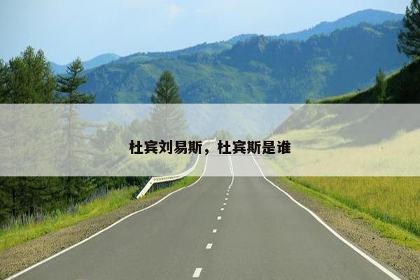 杜宾刘易斯，杜宾斯是谁