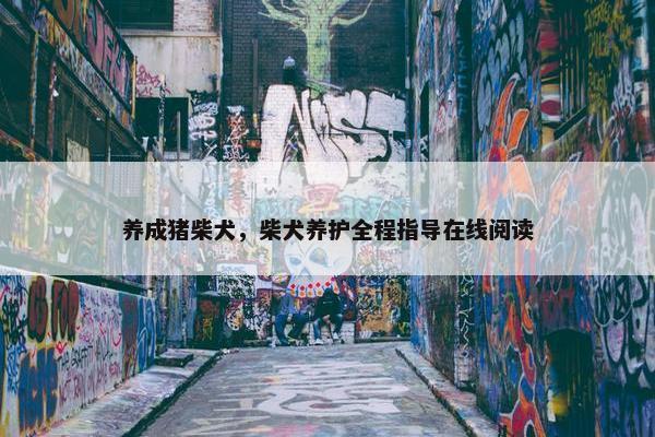 养成猪柴犬，柴犬养护全程指导在线阅读