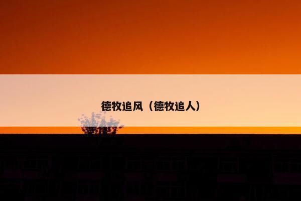 德牧追风（德牧追人）