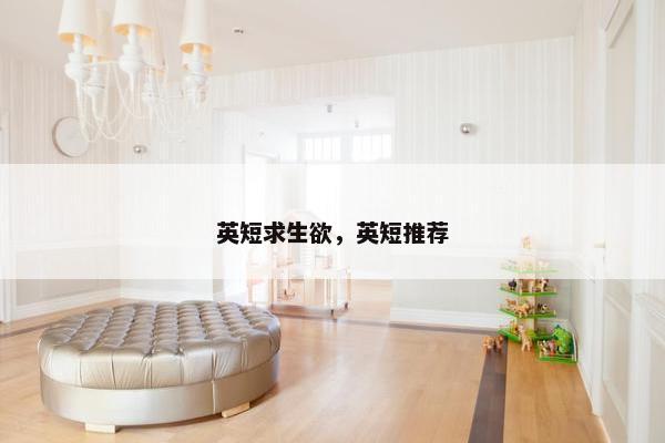 英短求生欲，英短推荐