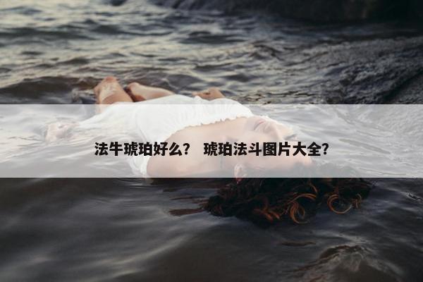 法牛琥珀好么？ 琥珀法斗图片大全？