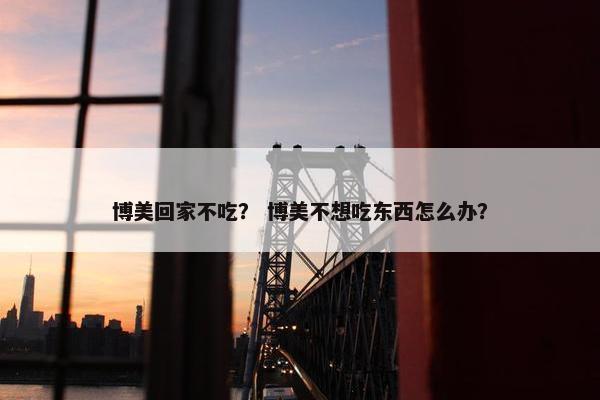 博美回家不吃？ 博美不想吃东西怎么办？