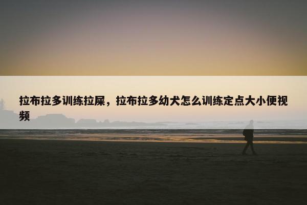 拉布拉多训练拉屎，拉布拉多幼犬怎么训练定点大小便视频