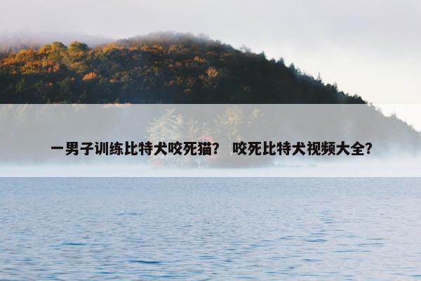 一男子训练比特犬咬死猫？ 咬死比特犬视频大全？