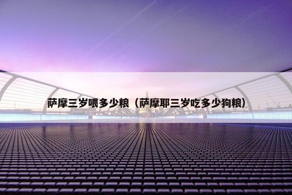萨摩三岁喂多少粮（萨摩耶三岁吃多少狗粮）