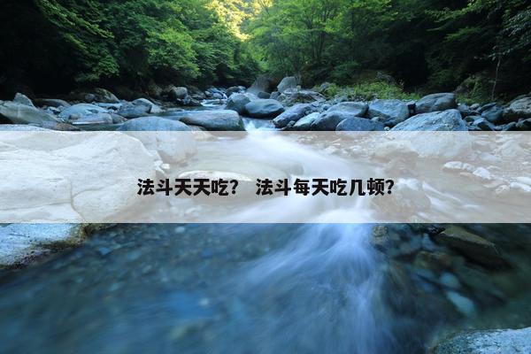 法斗天天吃？ 法斗每天吃几顿？