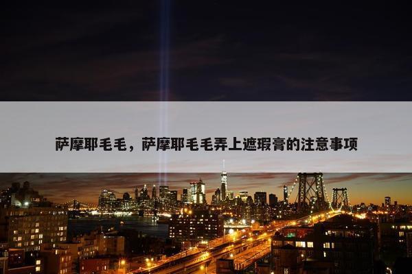 萨摩耶毛毛，萨摩耶毛毛弄上遮瑕膏的注意事项