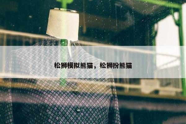 松狮模拟熊猫，松狮扮熊猫