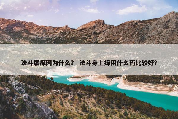 法斗瘙痒因为什么？ 法斗身上痒用什么药比较好？