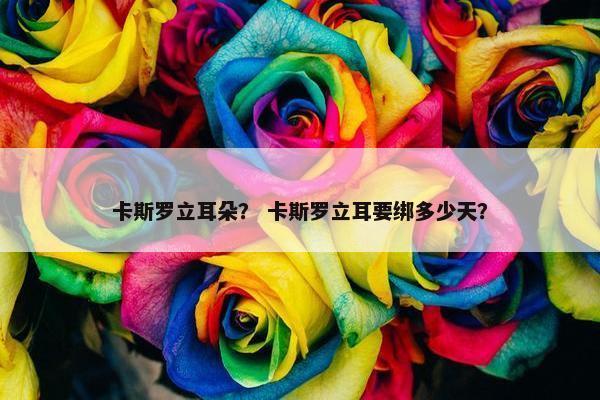 卡斯罗立耳朵？ 卡斯罗立耳要绑多少天？