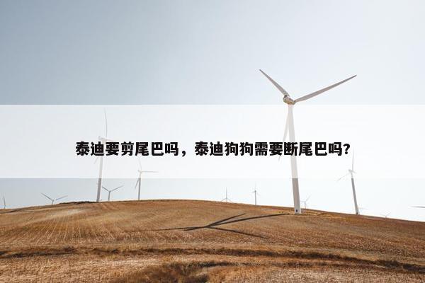 泰迪要剪尾巴吗，泰迪狗狗需要断尾巴吗?