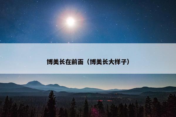 博美长在前面（博美长大样子）