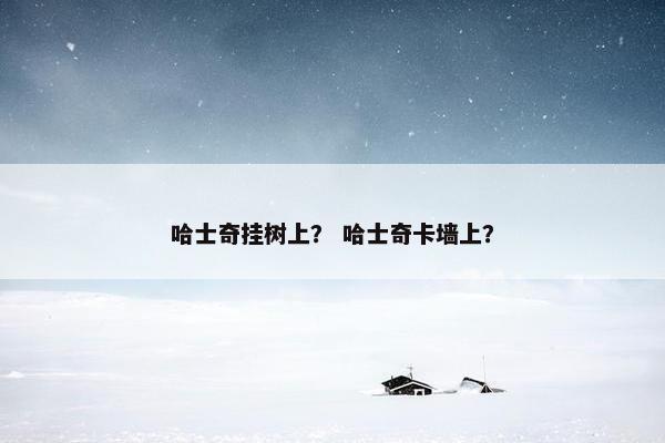 哈士奇挂树上？ 哈士奇卡墙上？