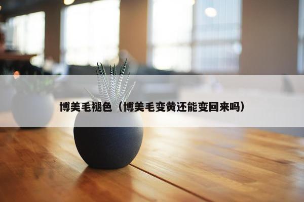 博美毛褪色（博美毛变黄还能变回来吗）