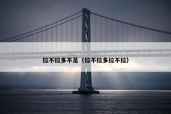 拉不拉多不足（拉不拉多拉不拉）