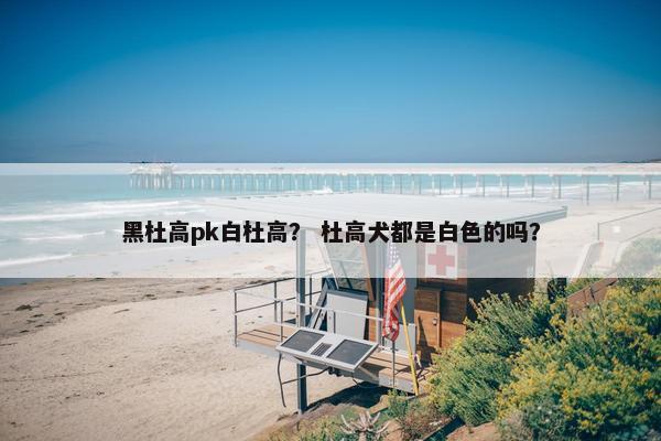 黑杜高pk白杜高？ 杜高犬都是白色的吗？