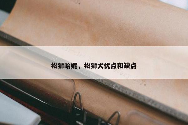 松狮哈妮，松狮犬优点和缺点
