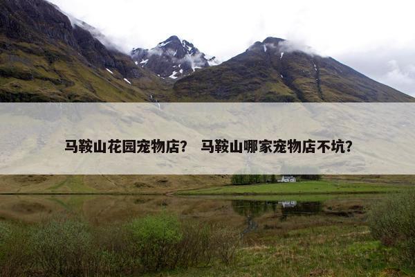 马鞍山花园宠物店？ 马鞍山哪家宠物店不坑？