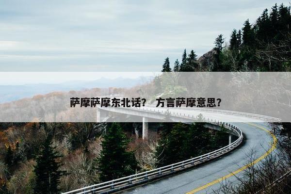 萨摩萨摩东北话？ 方言萨摩意思？