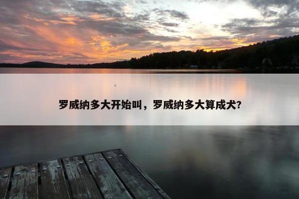 罗威纳多大开始叫，罗威纳多大算成犬?