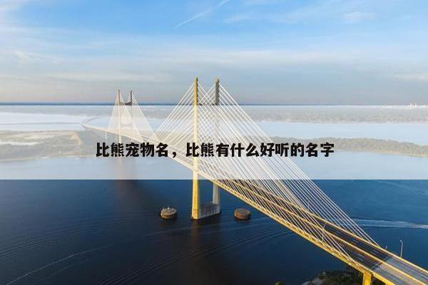 比熊宠物名，比熊有什么好听的名字