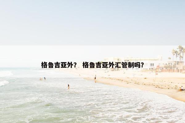 格鲁吉亚外? 格鲁吉亚外汇管制吗?