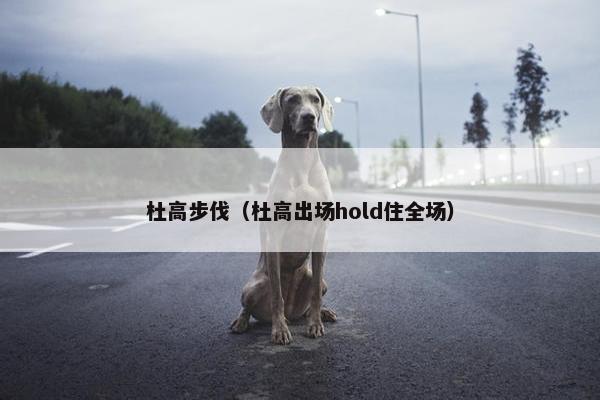 杜高步伐（杜高出场hold住全场）
